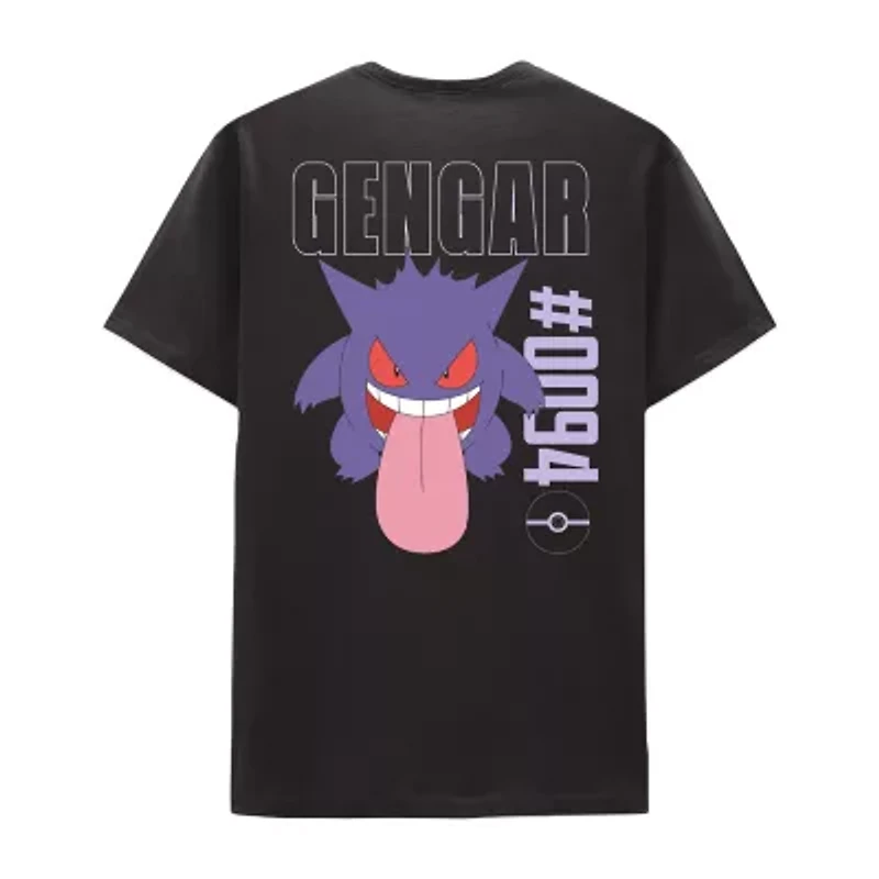 Mens Short Sleeve Regular Fit Pokeman Graphic T-Shirt