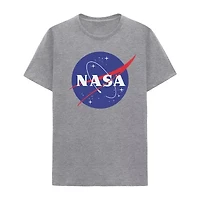 Mens Crew Neck Short Sleeve Regular Fit NASA Big and Tall Graphic T-Shirt