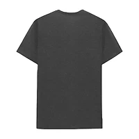 Mens Crew Neck Short Sleeve Regular Fit Mickey Mouse Big and Tall Graphic T-Shirt