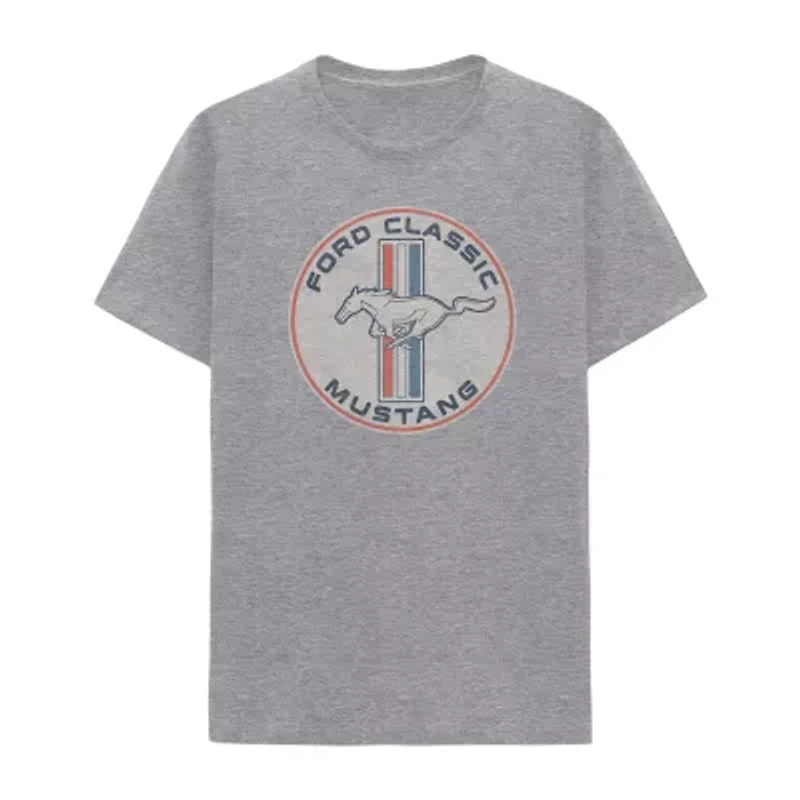 Ford Mustang Mens Crew Neck Short Sleeve Regular Fit Big and Tall Graphic T-Shirt