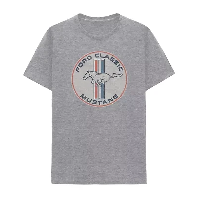 Ford Mustang Mens Crew Neck Short Sleeve Regular Fit Big and Tall Graphic T-Shirt