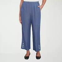 Alfred Dunner Summer Solstice Womens Straight Ankle Pant