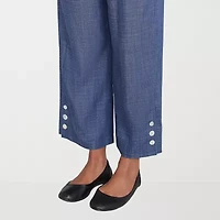 Alfred Dunner Summer Solstice Womens Straight Ankle Pant