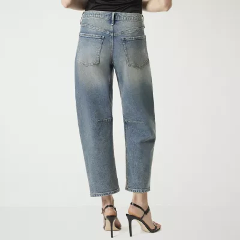 JS Jessica Simpson Womens Mid Rise Loose Fit Jean