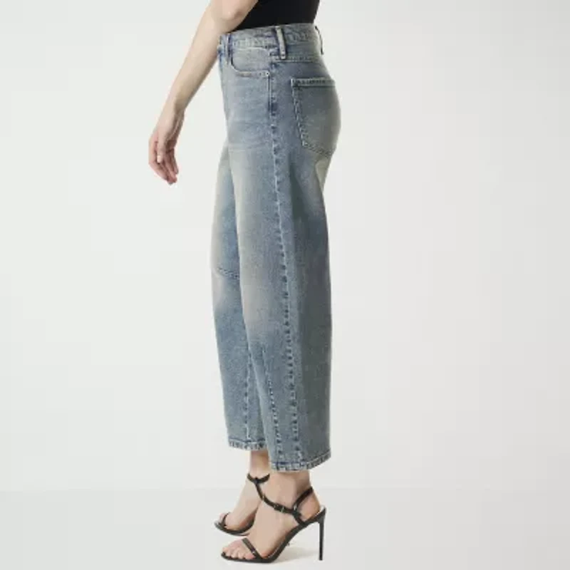 JS Jessica Simpson Womens Mid Rise Loose Fit Jean