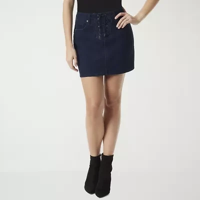 JS Jessica Simpson Womens Mini Denim Skirt
