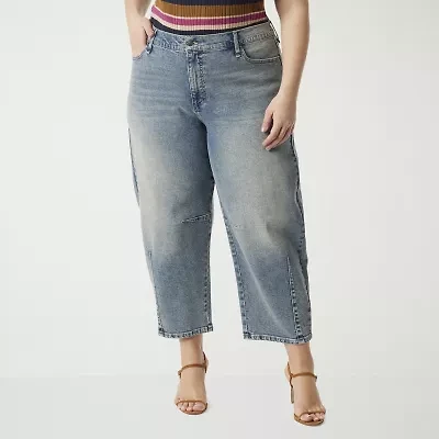 JS Jessica Simpson Plus Womens Loose Fit Jean