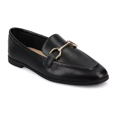 Journee Collection Mizza Womens Square Closed Toe Loafers