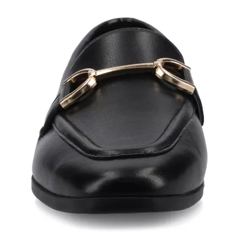 Journee Collection Mizza Womens Square Closed Toe Loafers
