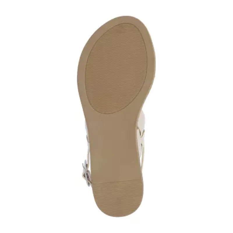 Journee Collection Womens Lavine Slingback Strap Flat Sandals
