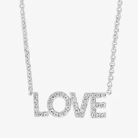 Effy Final Call Limited Quantities! Womens 1/6 CT. T.W. Natural White Diamond Sterling Silver 18 Inch Pendant Necklace