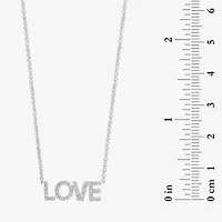 Effy Final Call Limited Quantities! Womens 1/6 CT. T.W. Natural White Diamond Sterling Silver 18 Inch Pendant Necklace