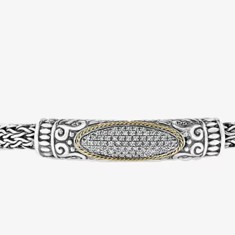Effy Final Call Limited Quantities! Womens 18K Gold Over Silver 7 3/4 Inch Chain Bracelet