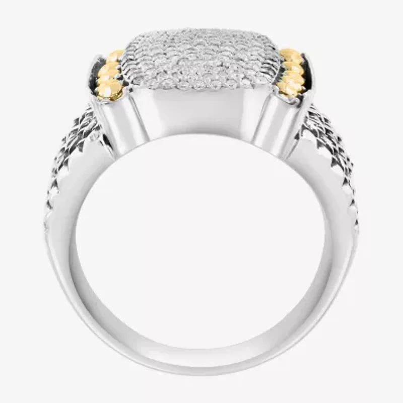 Effy Final Call Limited Quantities! Womens 3/8 CT. T.W. Genuine White Diamond 18K Gold Over Silver Band