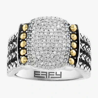Effy Final Call Limited Quantities! Womens 3/8 CT. T.W. Genuine White Diamond 18K Gold Over Silver Band
