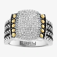 Effy Final Call Limited Quantities! Womens 3/8 CT. T.W. Genuine White Diamond 18K Gold Over Silver Band
