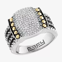 Effy Final Call Limited Quantities! Womens 3/8 CT. T.W. Genuine White Diamond 18K Gold Over Silver Band