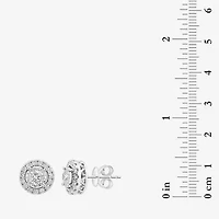 Effy Final Call Limited Quantities! 1 CT. T.W. Lab Grown White Diamond 14K White Gold 21.8mm Round Stud Earrings