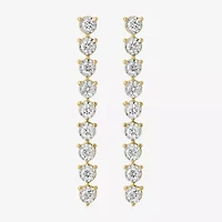 Effy Final Call Limited Quantities! Womens 3/4 CT. T.W. Lab Grown White Diamond 14K Gold Drop Earrings