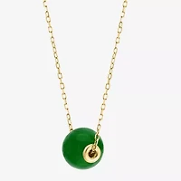 Effy Final Call Limited Quantities! Womens Genuine Green Jade 14K Gold Round 2-pc. Jewelry Set