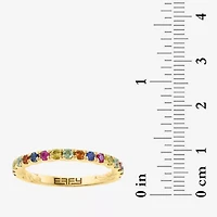 Effy Final Call Limited Quantities! Womens Genuine Sapphire 14K Gold Over Silver Stackable Ring