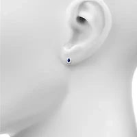 Lab Created Blue Sapphire Sterling Silver 10.5mm Pear Stud Earrings