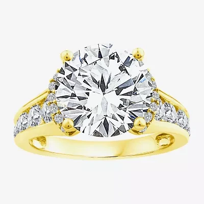 (H-I/I1) Womens 1 CT. T.W. Lab Grown White Diamond 14K Gold Over Silver Side Stone Bridal Set