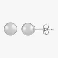 14K Gold Round Stud Earrings