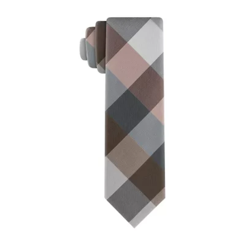 J. Ferrar Plaid Tie