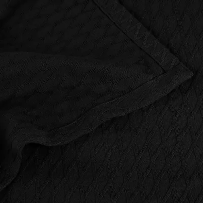 SUPERIOR® Diamond Weave Breathable Cotton All-Season Throw