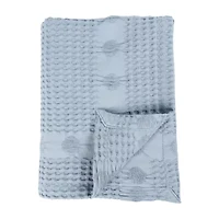 SUPERIOR® Mai Waffle Weave Honeycomb Textured Cotton  Multi-Use Throw