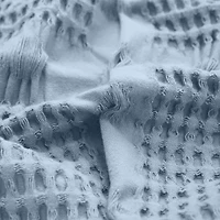SUPERIOR® Mai Waffle Weave Honeycomb Textured Cotton  Multi-Use Throw