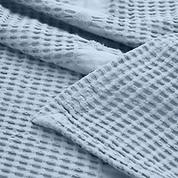 SUPERIOR® Mai Waffle Weave Honeycomb Textured Cotton  Multi-Use Throw