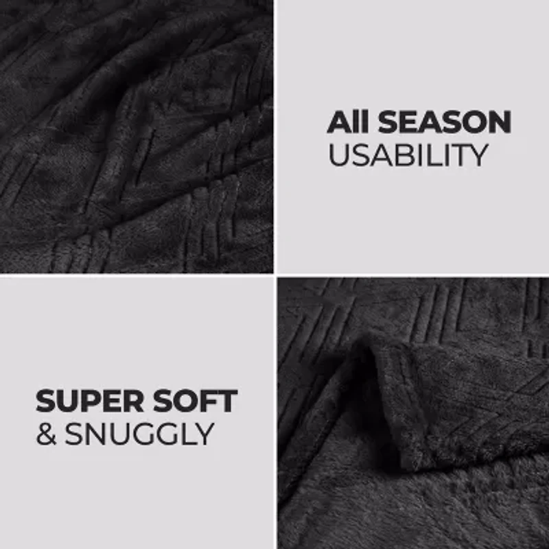 SUPERIOR® Alaska Diamond Quilted Polyester Fleece Multi-Use Throw