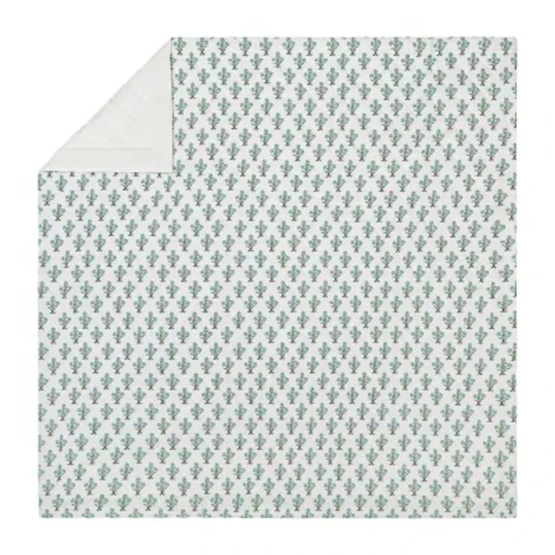 Laurel & Mayfair Paradise Stamp Floral 3-pc. Quilt Set