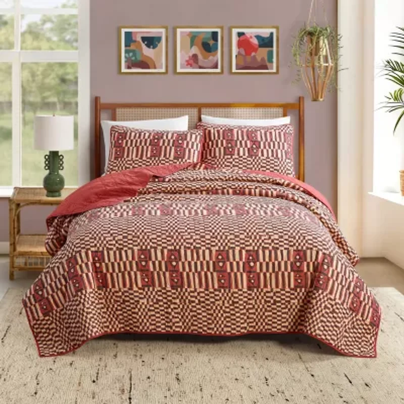 JUNGALOW by Justina Blakeney Verona Cotton 3-pc. Reversible Quilt Set