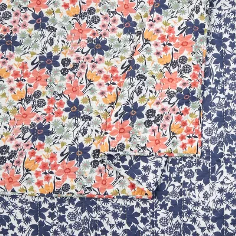 spartina 449 Marsh Hens Cotton 3-pc. Reversible Quilt Set