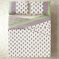 Modern Heirloom Serena Floral Cotton Reversible Quilt Set