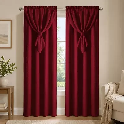 Achim Allegra Rod Pocket Light-Filtering Single Curtain Panel