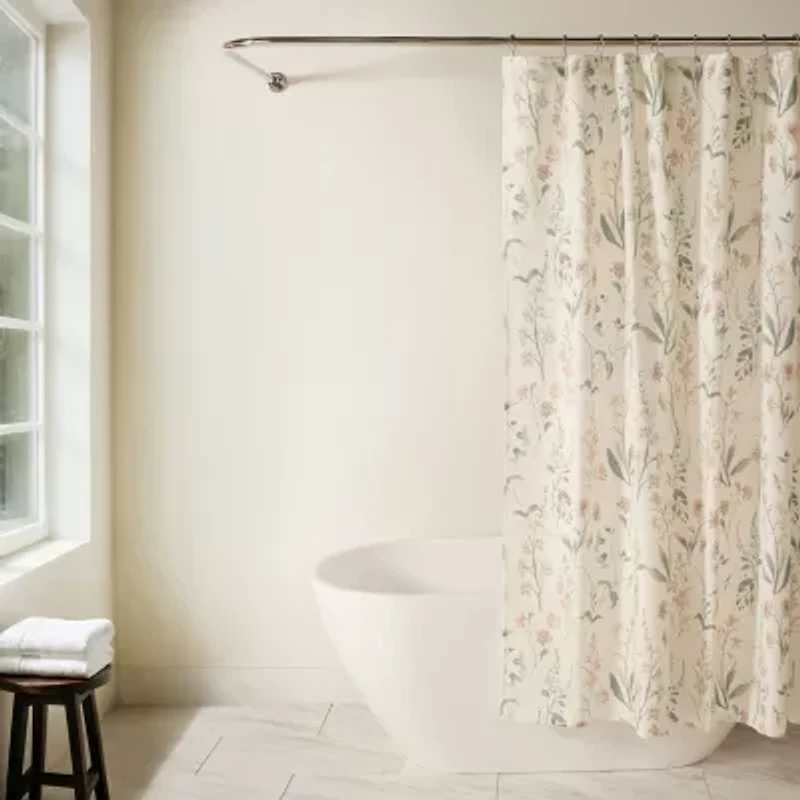 Casual Comfort Polyester Printed Shower Curtain