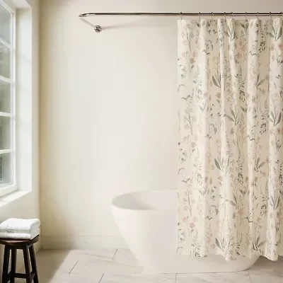 Casual Comfort Polyester Printed Shower Curtain