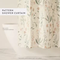 Casual Comfort Polyester Printed Shower Curtain