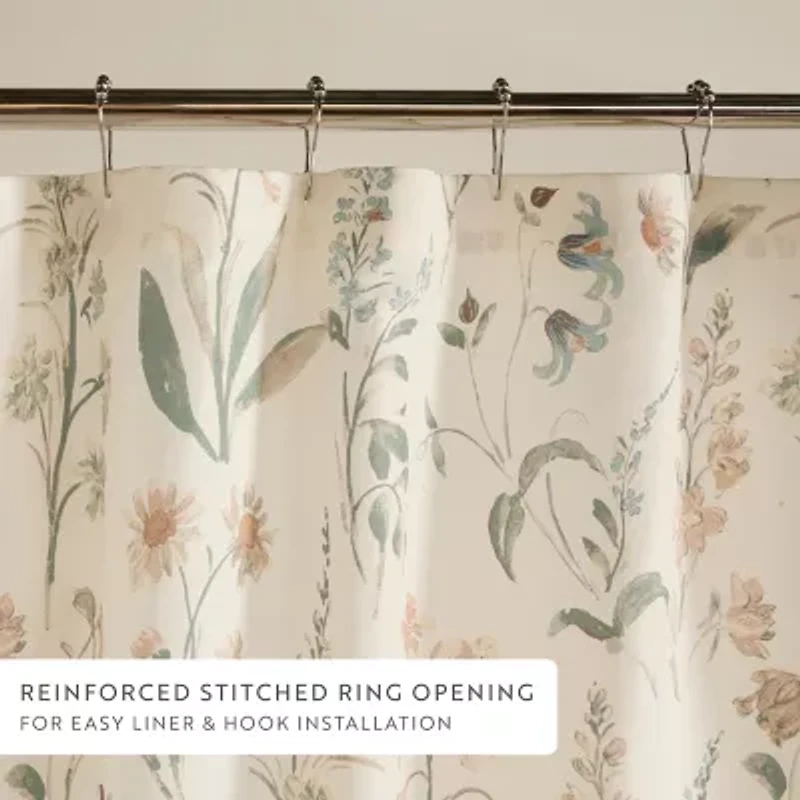 Casual Comfort Polyester Printed Shower Curtain