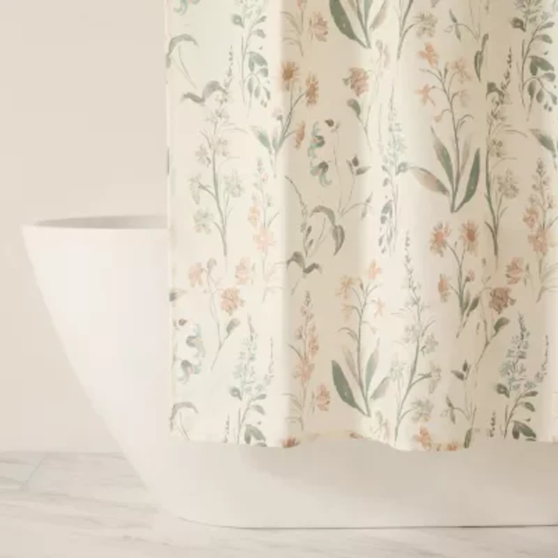 Casual Comfort Polyester Printed Shower Curtain
