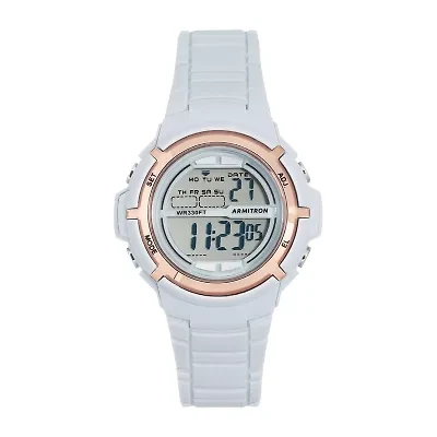 Armitron All Sport Womens Digital Gray Strap Watch 45/7045pbl