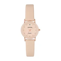 Armitron Womens Pink Leather Strap Watch 75/2447bhrgbh