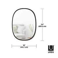 Umbra Hub Oval 18x24 Wall Mount Oval Wall Mirror