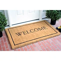 Calloway Mills Welcome Border Outdoor Rectangular Doormat