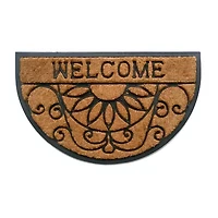 Calloway Mills Welcome Scroll Outdoor Oval Doormat