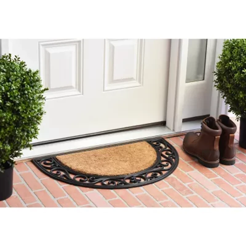Calloway Mills Plantation Arch Outdoor Rectangular Doormat